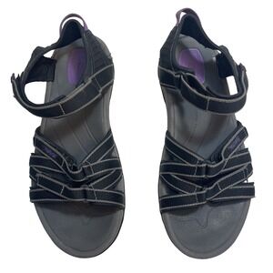 Teva Tirra Hiking Sandals Black Grey Womens 8.5 UK 6.5 EU 39.5